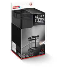 tesa ALUXX BLACK Eck-Duschkorb, zweistöckig, mattschwarz, für Dusche und Badewanne