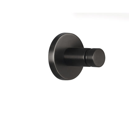 tesa MOON Graphite Handtuchhaken, selbstklebend, Metall PVD beschichtet