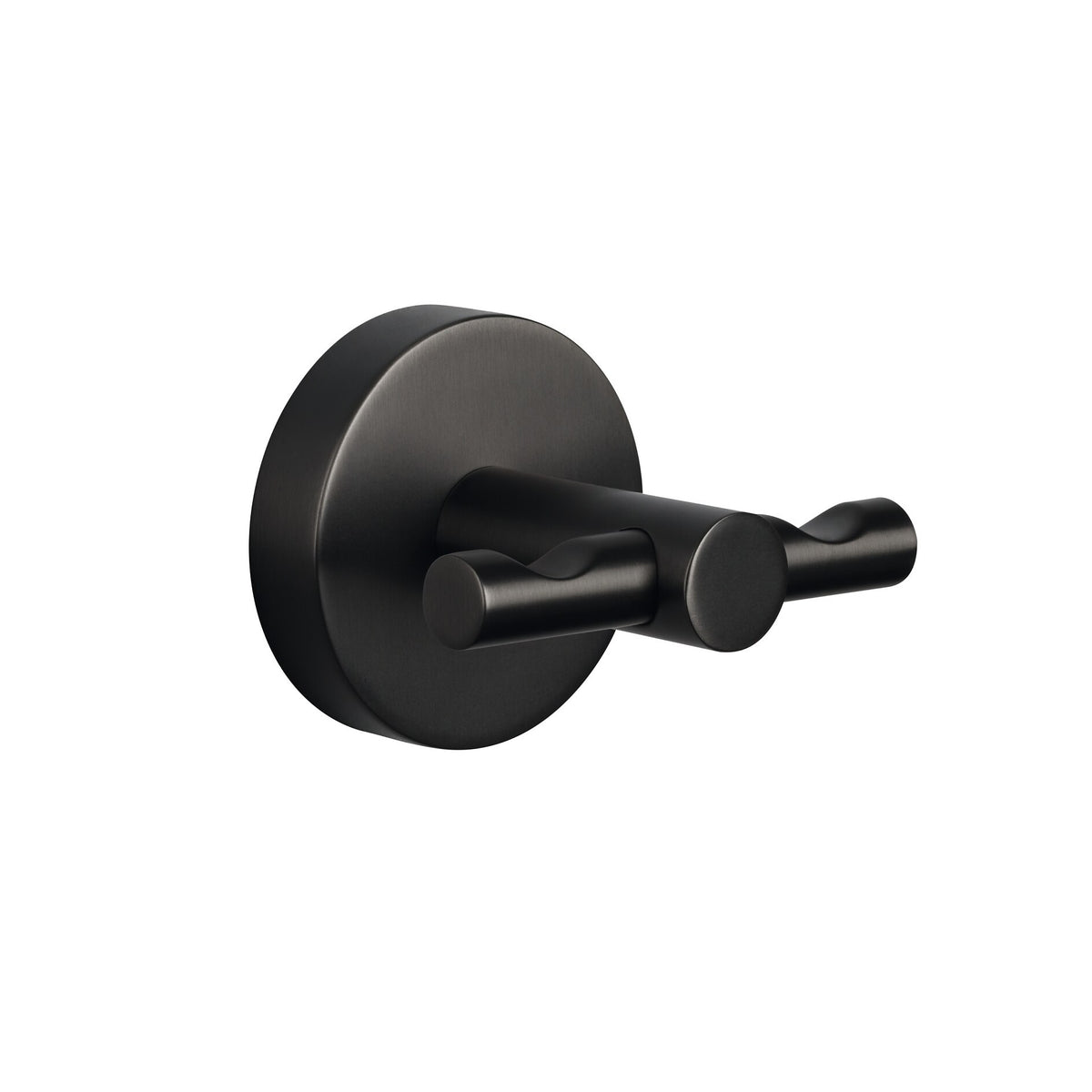 tesa MOON Graphite Bademantelhaken, selbstklebend, Metall PVD beschichtet