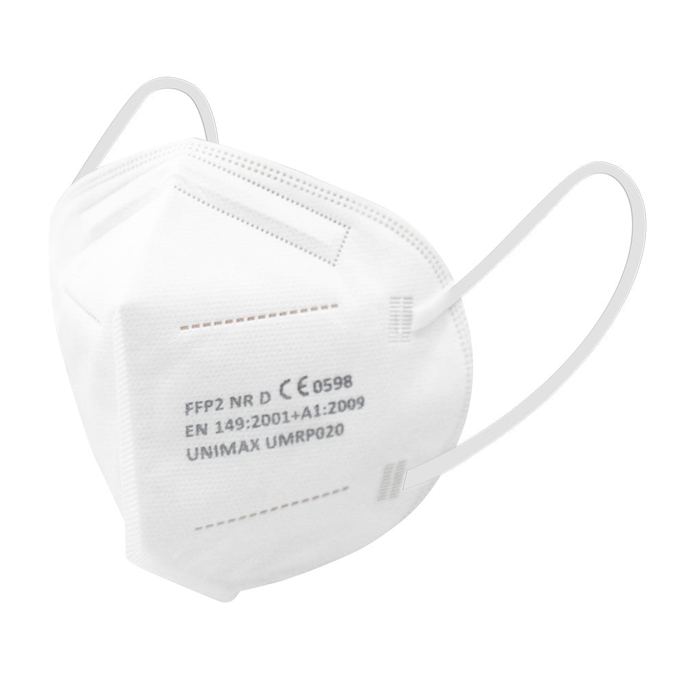 Die ARNOMED FFP2 Maske ohne Ventil von ARNOWA GmbH ist eine weiße partikelfiltrierende Halbmaske mit sichtbaren Ohrschlaufen und aufgedruckter Zertifizierung, dargestellt auf einem schlichten weißen Hintergrund. Geliefert in einer Schachtel mit 10 Stück, bietet sie zuverlässigen Schutz.