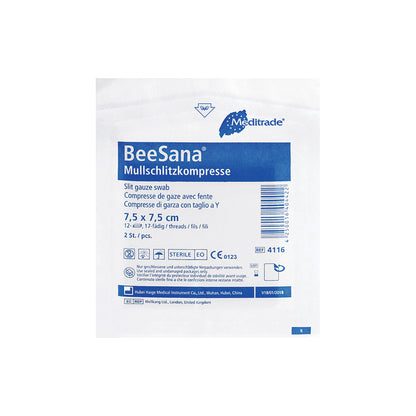 Compresse di garza BeeSana®, sterili, 12 volte (50 pezzi)