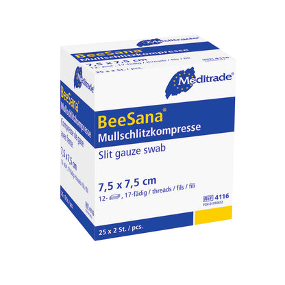 Compresse di garza BeeSana®, sterili, 12 volte (50 pezzi)
