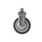 Una singola ruota grigia fissa da 125 mm di Diversey Deutschland GmbH & Co. OHG, adatta per i carrelli TASKI; La confezione contiene 1 pezzo del set di ruote fisse per carrello TASKI da 125 mm, compatibile con le rotelle appropriate.
