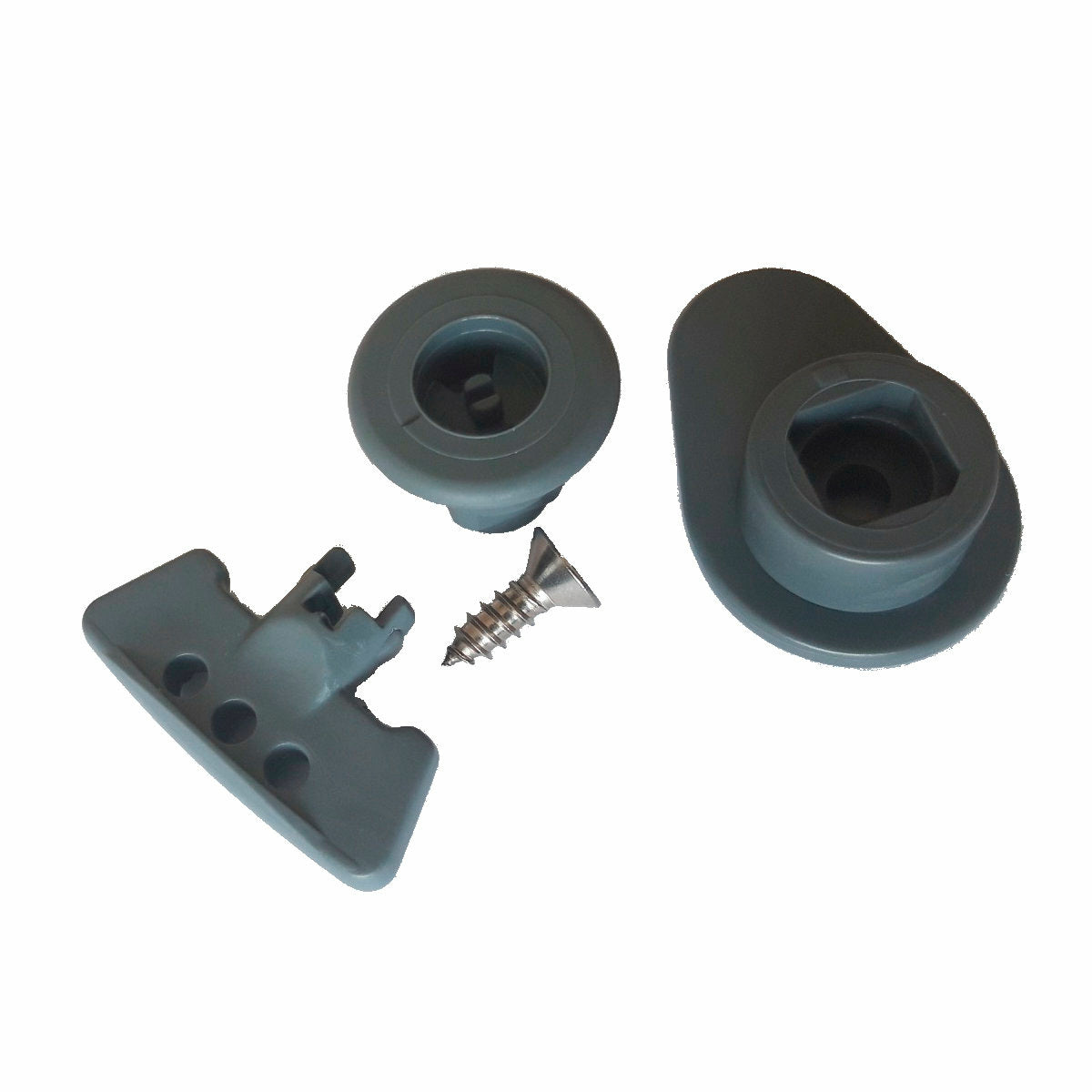 Su sfondo bianco, la serratura di ricambio DI Protect per porte (1 pezzo) di Diversey Deutschland GmbH & Co. OHG, progettata come serratura di ricambio per la porta laterale di un carrello DI Protect, garantisce una protezione affidabile.