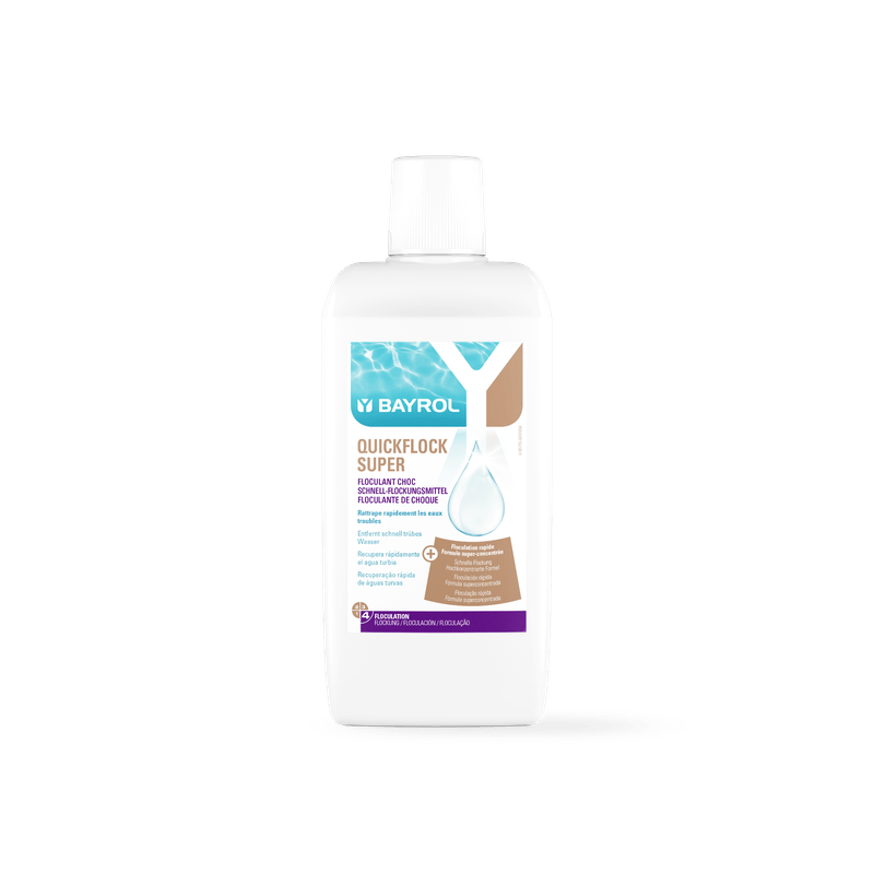 BAYROL Quickflock Super 1 L flocculante per la rimozione rapida di opacità