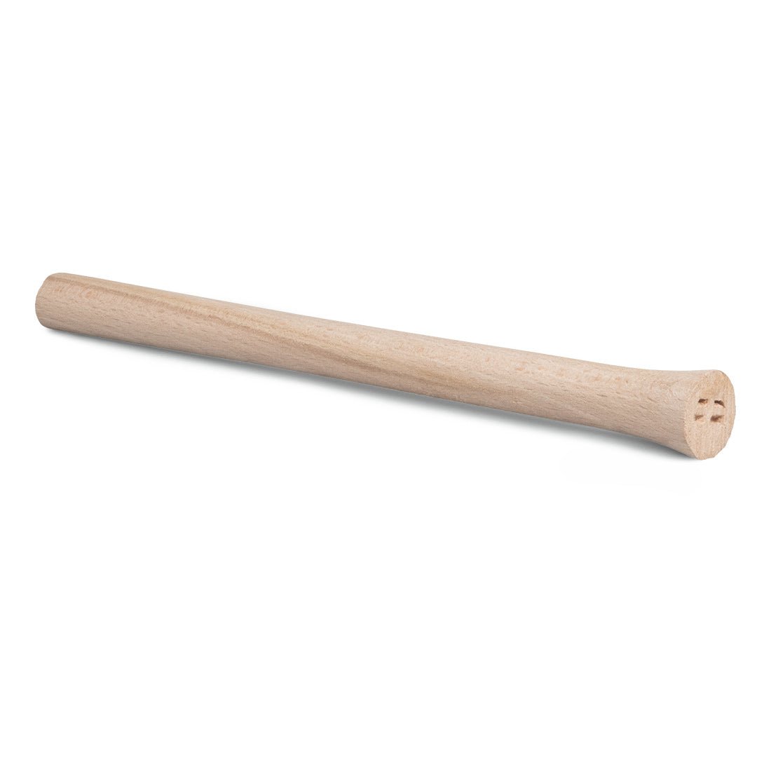 Il manico del martello muratore Nölle Profi Brush (300 mm, frassino, forma renana) di Nölle Profi Brush Bürsten- & Pinseltechnik e.K. è un manico di martello cilindrico liscio con estremità arrotondata, raffigurato su sfondo bianco.