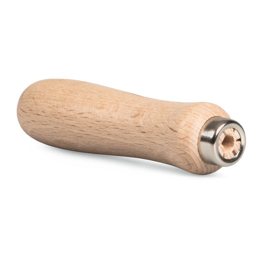 Il manico per lime Nölle Profi Brush di Nölle Profi Brush Bürsten- & Pinseltechnik e.K. dispone di un manico in legno liscio con un collare in metallo, che consente un facile e comodo montaggio su utensili o lame per un'applicazione precisa.