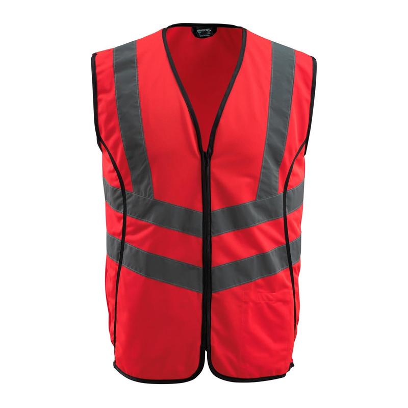 Gilet stradale MASCOT® Wingate, rosso ad alta visibilità