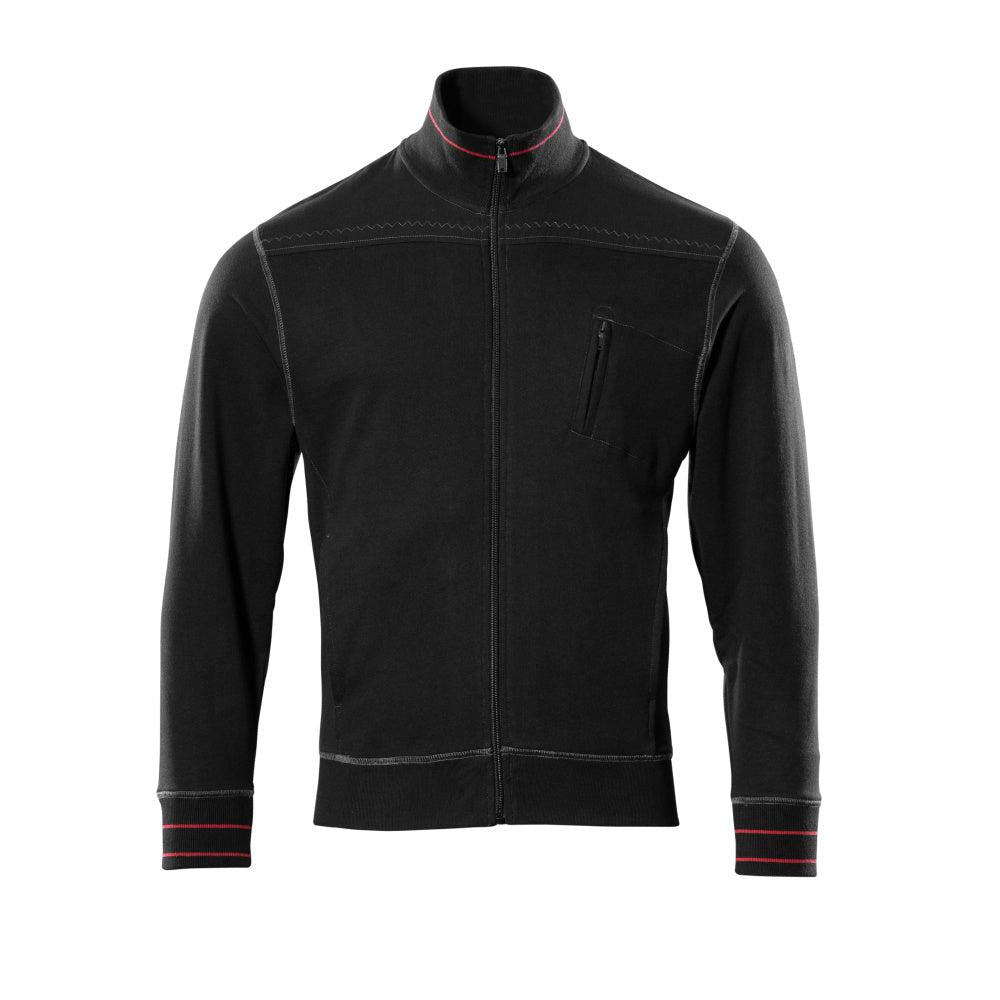 Felpa MASCOT® Chania con zip, nera