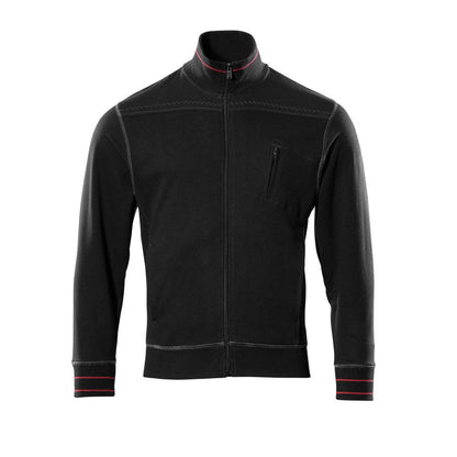 Felpa MASCOT® Chania con zip, nera