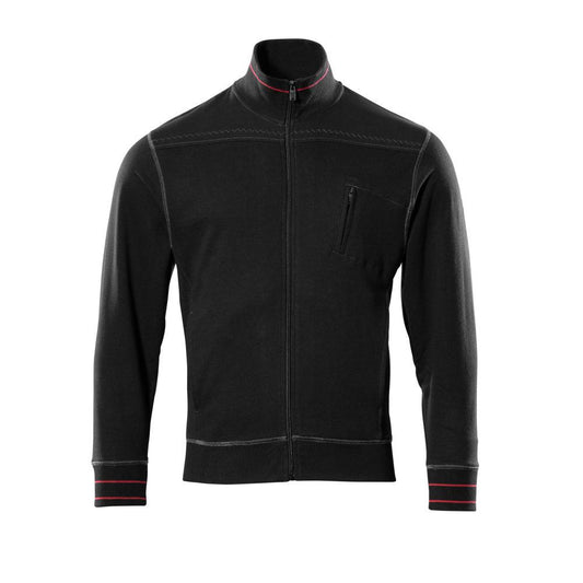 Felpa MASCOT® Chania con zip, nera