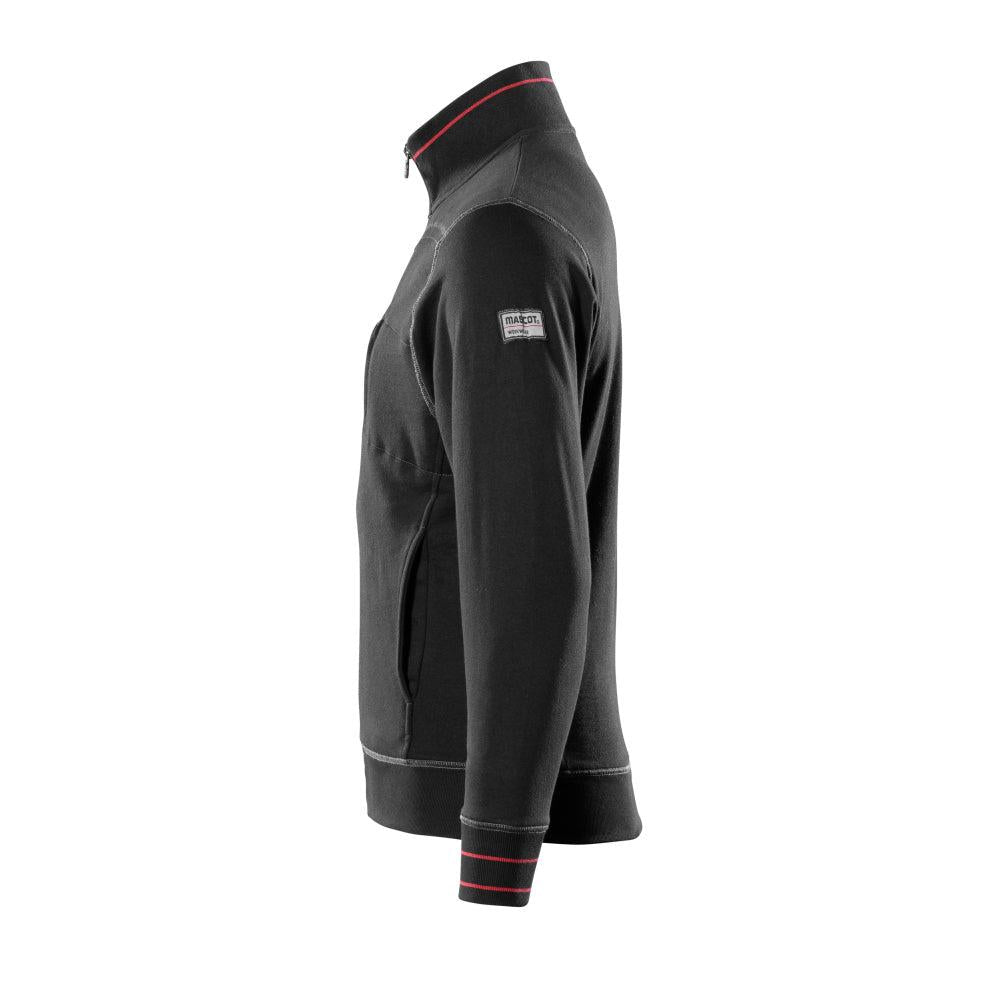 Felpa MASCOT® Chania con zip, nera