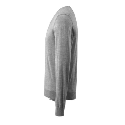 Maglione lavorato a maglia scollo a V, maglione lavorato a maglia in lana merino