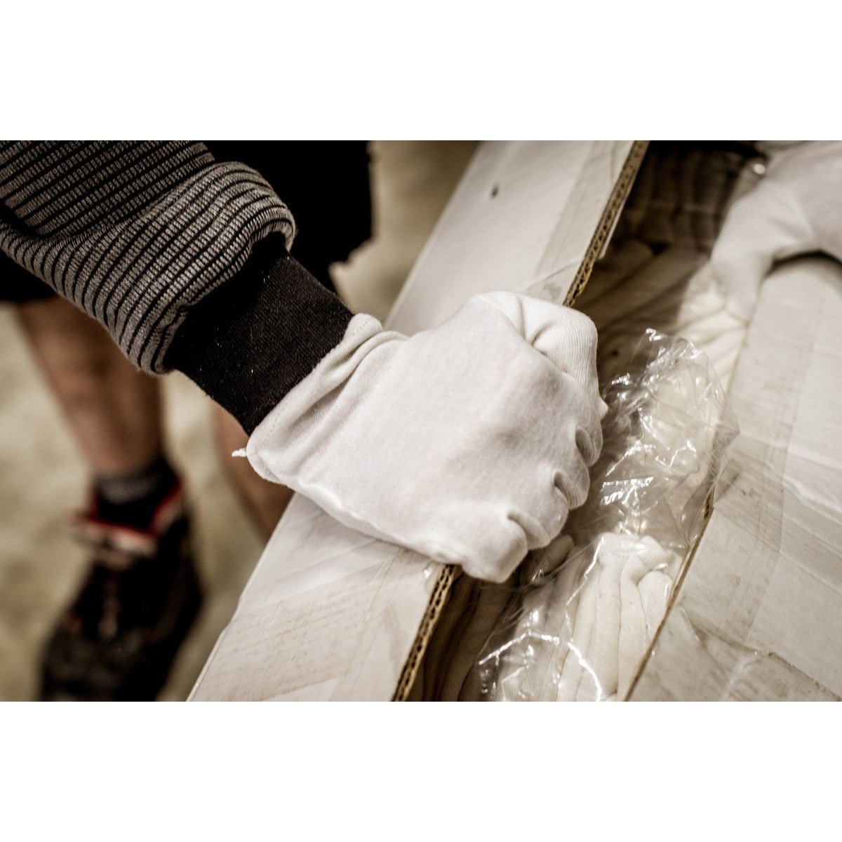 Guanti in jersey di cotone NITRAS, bianco, jersey di cotone OEKO-TEX | Confezione (12 paia)