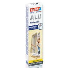 Zanzariera tesa con telaio in alluminio per finestre, colore antracite, 1 m x 1,2 m