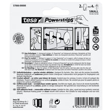 tesa Powerstrips Haken S Metall Eckig, weiß