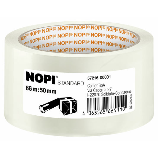 tesa NOPI STANDARD, 66 m x 50 mm, trasparente