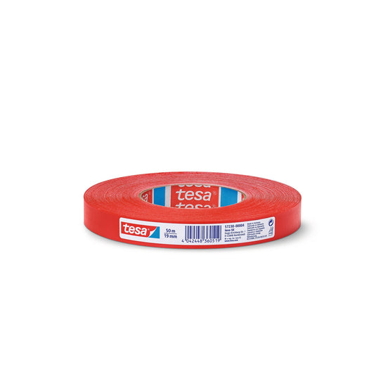Nastro in tessuto tesa, 50 m x 19 mm, rosso