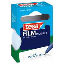 tesafilm INVISIBLE, bianco opaco, in scatola pieghevole con manico, 10 m x 19 mm