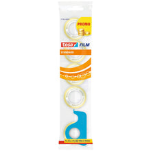 Srotolatore manuale Tesafilm + 5 rotoli standard, trasparenti