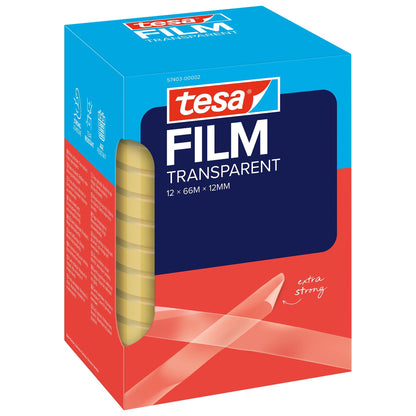 tesafilm TRANSPARENT 66 m x 12 mm
