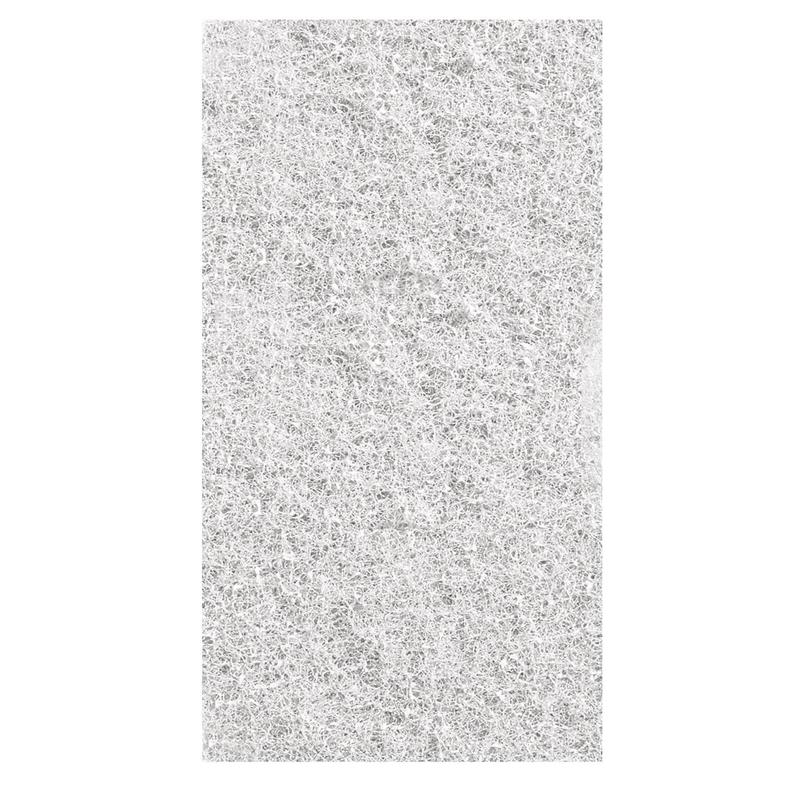 Il Twister Handpad 2 pz. di Diversey Deutschland GmbH & Co. OHG è un pad mesh rettangolare, bianco, fibroso con un motivo a rete casuale e una texture sottile e ariosa; il suo design compatto si distingue dallo sfondo bianco semplice.