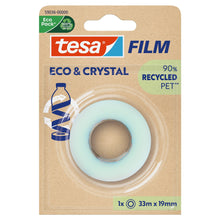 tesafilm Eco & Crystal, trasparente, in confezione blister, 33 m x 19 mm