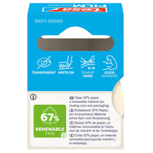 tesafilm PAPER, trasparente, in scatola pieghevole sospesa, 10 m x 19 mm