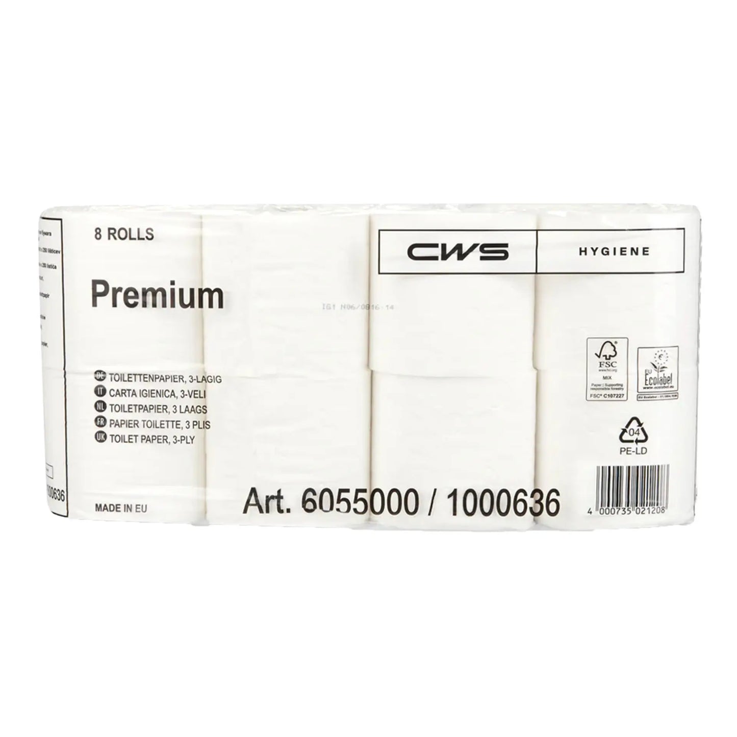 Carta igienica CWS Supersoft | Cartone (64 rotoli)