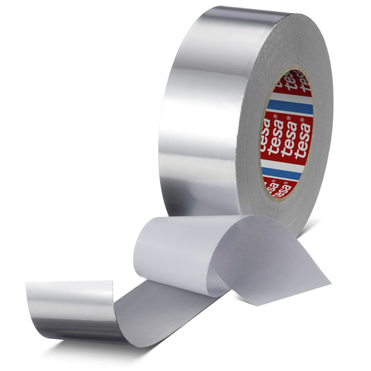 Nastro adesivo in alluminio tesa 60672 con rivestimento protettivo, 50 m x 50 mm, argento opaco