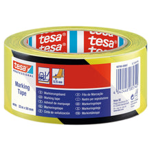 tesa Professional 60760 Markierungsband, temporär, 33 m x 50 mm schwarz-gelb