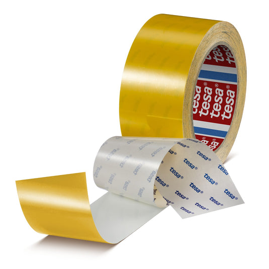 Nastro per segnaletica orizzontale tesa 60960 in PET resistente ai graffi, 20 m x 50 mm, giallo