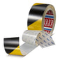 tesa 60960 kratzfestes PET Bodenmarkierungsband, 20 m x 50 mm schwarz-gelb