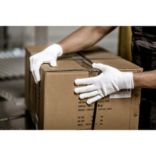 Guanti in maglia NITRAS, bianchi