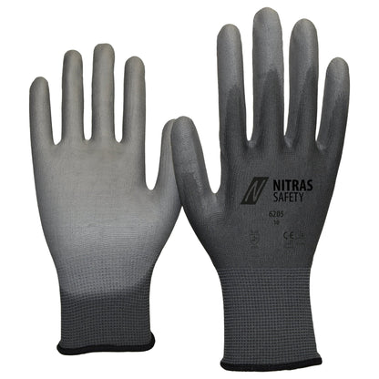 Guanti in nylon NITRAS, grigi