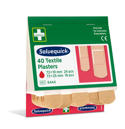 Articoli in esaurimento: Set di ricarica di cerotti Holthaus Medical Salvequick® REF 6444, confezione protettiva, 2 misure | Confezione (40 pezzi)