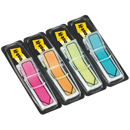 Organisieren Sie Dokumente mit Post-it® Index Pfeile (11,9 x 43,2 mm) von 3M Deutschland GmbH. Jede der vier Farben kommt in einem eigenen Spender mit je 100 Haftstreifen für schnellen Zugriff und übersichtliche Markierung.