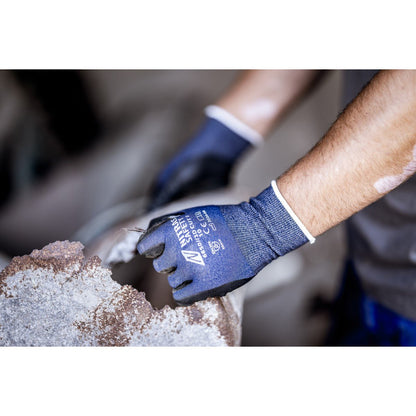 NITRAS 3D CUT F, guanti antitaglio, blu navy / nero