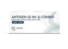Test del virus Medomics 5in1 - SARS-CoV-2, Influenza A/B, ADV e RSV - test rapido per uso domestico