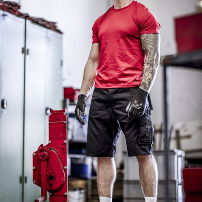 NITRAS MOTION TEX PLUS, pantaloni da lavoro, corti, neri