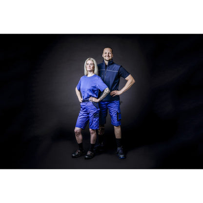 NITRAS MOTION TEX PRO FX, pantaloni da lavoro, corti, blu royal/nero