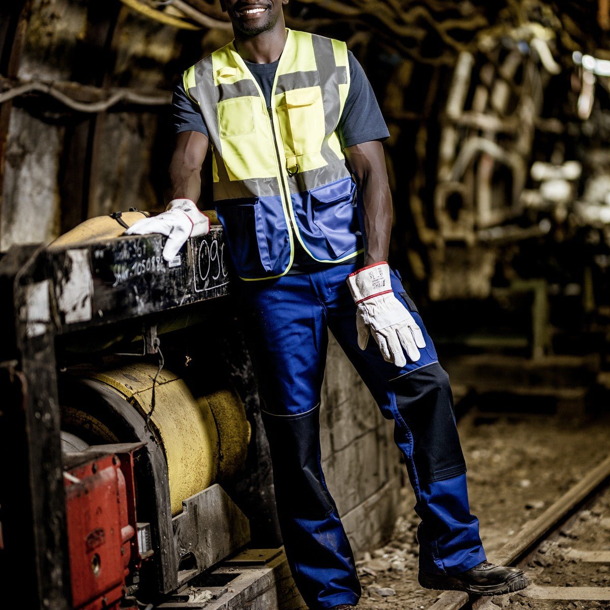 NITRAS MOTION TEX LIGHT, pantaloni da lavoro, lunghi, blu royal / blu navy