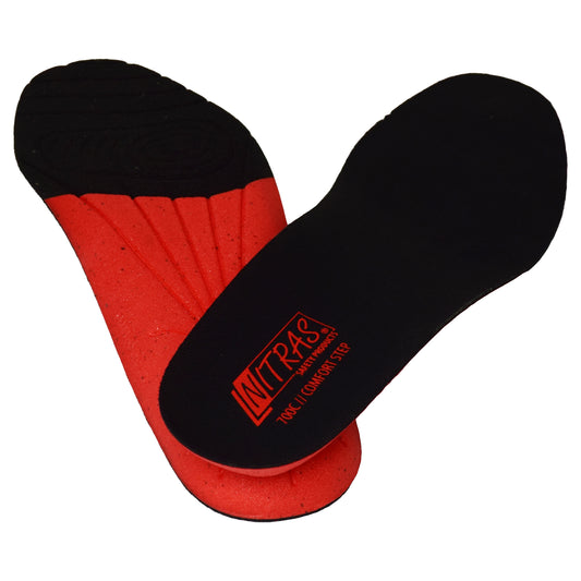 NITRAS COMFORT STEP, sottopiede, nero / rosso
