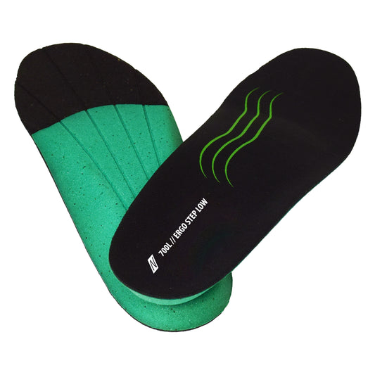 NITRAS ERGO STEP LOW, plantare semiortopedico, nero/verde