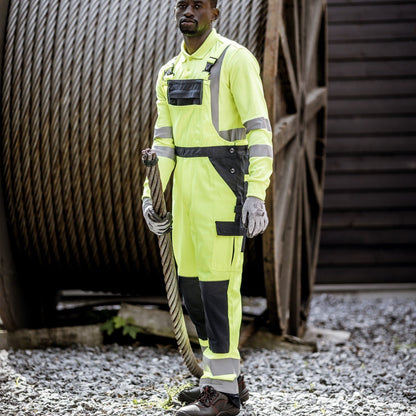 NITRAS MOTION TEX VIZ, salopette alta visibilità