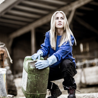 NITRAS BLUE POWER GRIP, guanti di protezione chimica, blu