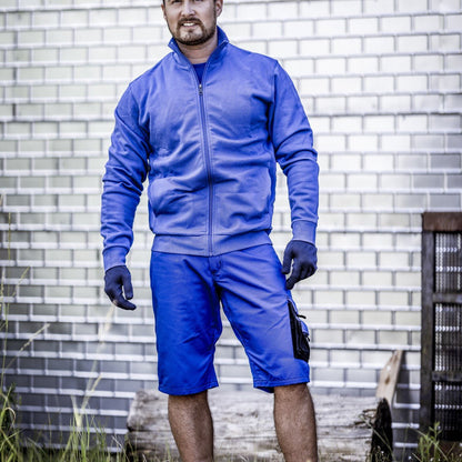 NITRAS MOTION TEX PLUS, pantaloni da lavoro, corti, blu royal/nero
