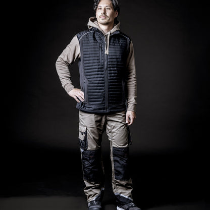 NITRAS MOTION TEX PRO FX, pantaloni da lavoro, lunghi, kaki / nero