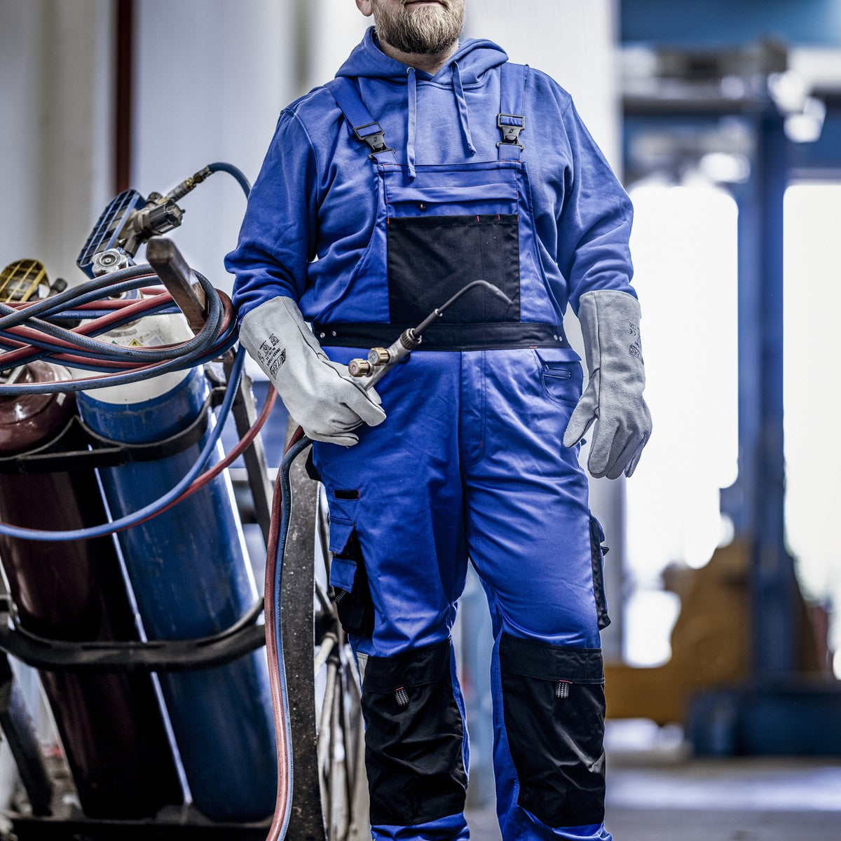 NITRAS MOTION TEX PRO FX, salopette, blu royal / nero