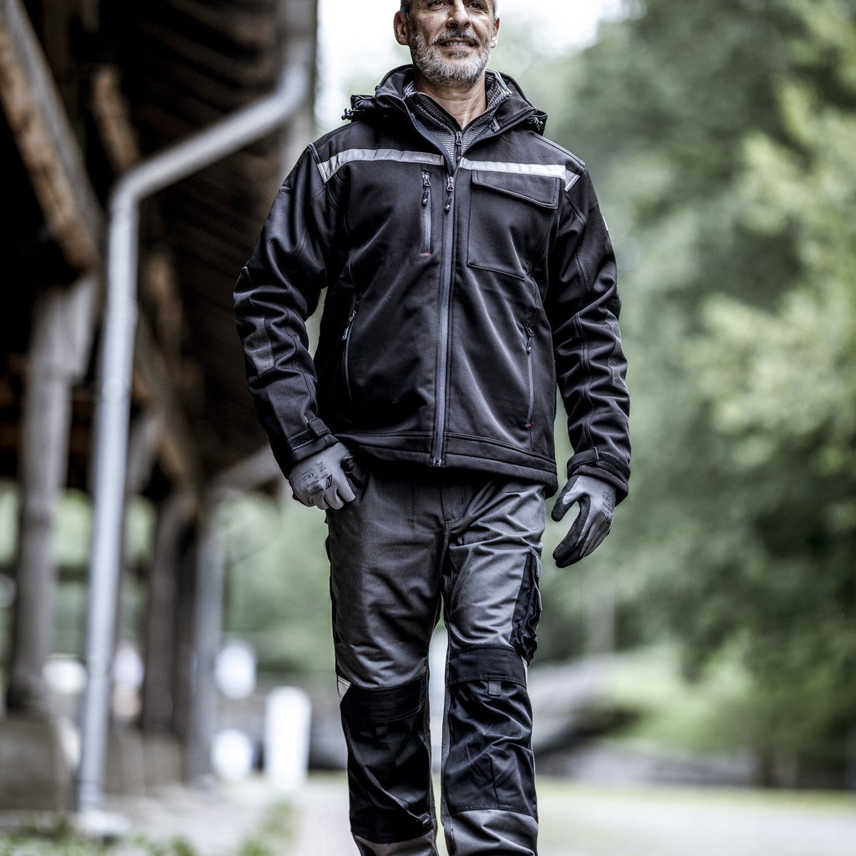 NITRAS MOTION TEX PLUS, giacca softshell, nera